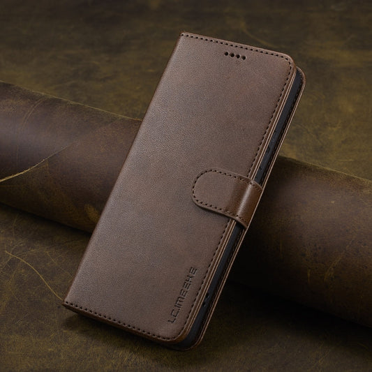 For Xiaomi Redmi Note 13 Pro+ LC.IMEEKE Calf Texture Leather Phone Case(Coffee)