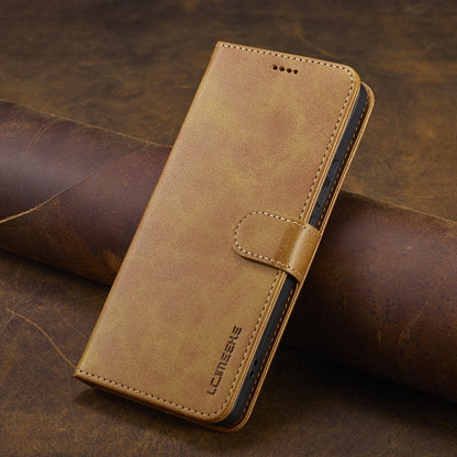 For Xiaomi Redmi Note 13 Pro+ LC.IMEEKE Calf Texture Leather Phone Case(Brown)