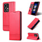 Pour Honor 90 GT AZNS Étui de Téléphone en Cuir à Rabat Magnétique Texture Veau (Rouge)