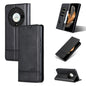 For Honor Magic6 Lite 5G/X9b AZNS Magnetic Calf Texture Flip Leather Phone Case(Black)
