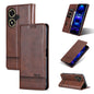 For Honor Play 50/Play 50m 5G AZNS Magnetic Calf Texture Flip Leather Phone Case(Dark Brown)