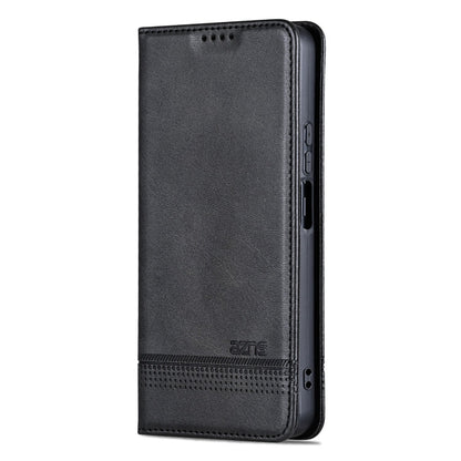 For Honor Play 60 Plus AZNS Magnetic Calf Texture Flip Leather Phone Case(Black)