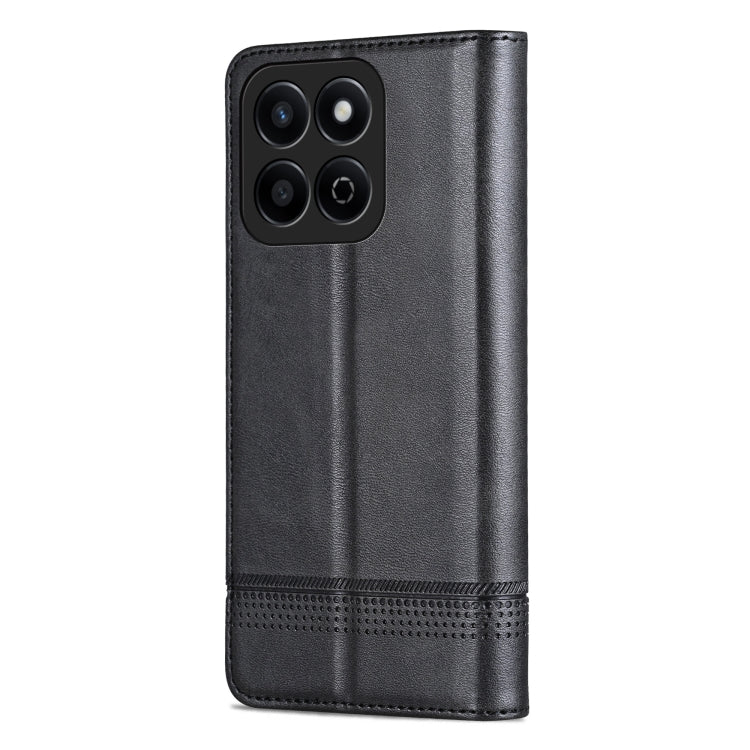 For Honor Play 60 Plus AZNS Magnetic Calf Texture Flip Leather Phone Case(Black)