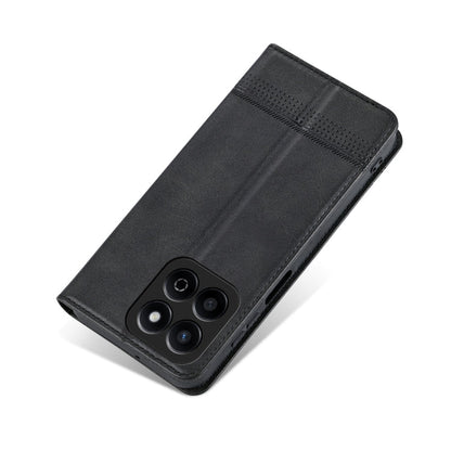 For Honor Play 60 Plus AZNS Magnetic Calf Texture Flip Leather Phone Case(Black)