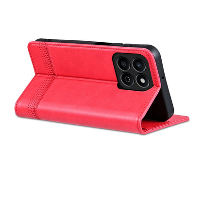 For Honor Play 60 Plus AZNS Magnetic Calf Texture Flip Leather Phone Case(Red)