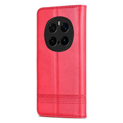 For Honor Magic7 Pro AZNS Magnetic Calf Texture Flip Leather Phone Case(Red)