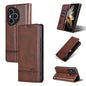 For Honor 400 Pro 5G Global 160.8mm AZNS Magnetic Calf Texture Flip Leather Phone Case(Dark Brown)