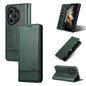 For Honor 400 Pro 5G Global 160.8mm AZNS Magnetic Calf Texture Flip Leather Phone Case(Dark Green)