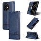 For Honor 400 Global 156.5mm AZNS Magnetic Calf Texture Flip Leather Phone Case(Dark Blue)