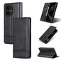 Pour Honor 400 Global 156.5mm AZNS Étui de téléphone en cuir à rabat texturé veau magnétique (noir)