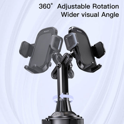 Yesido C195 Car Cup Holder Using Phone Bracket(Black)