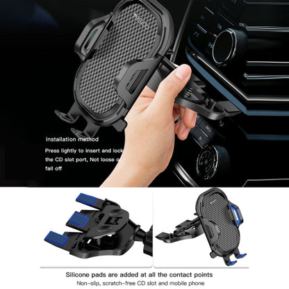 Support Téléphone de Voiture Yesido C84 Rotatif à 360 Degrés pour Port CD (Noir)