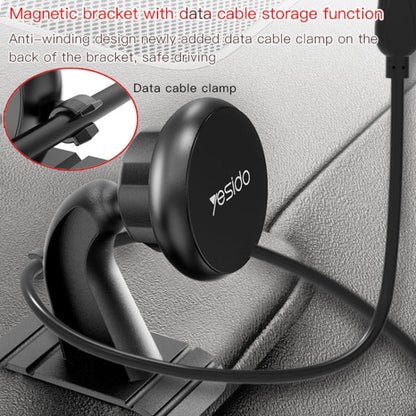 Yesido C91 Car Center Console Paste Magsafe Magnetic Phone Tablet Holder(Black)
