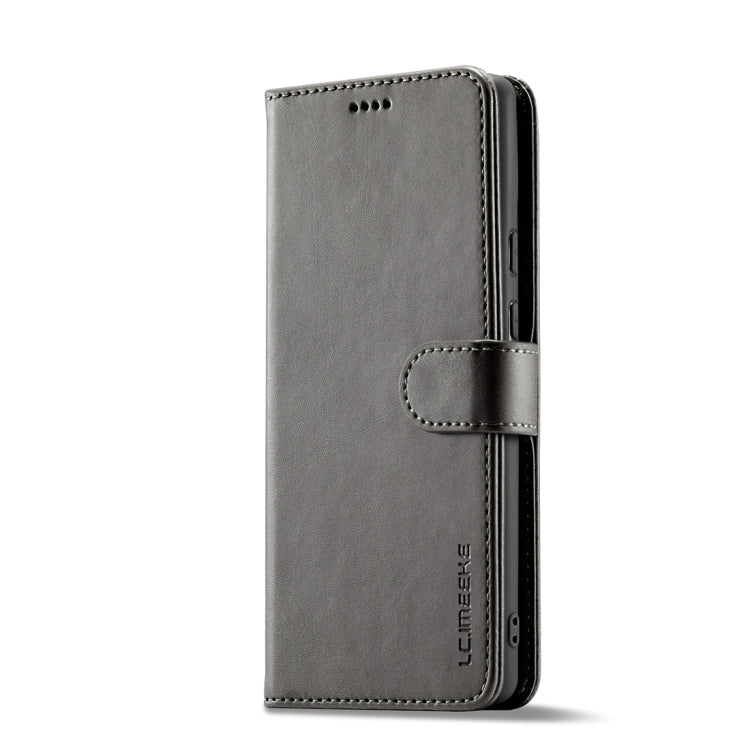 For Google Pixel 8a LC.IMEEKE Calf Texture Flip Leather Phone Case(Grey)