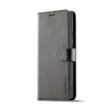 For Google Pixel 8a LC.IMEEKE Calf Texture Flip Leather Phone Case(Grey)