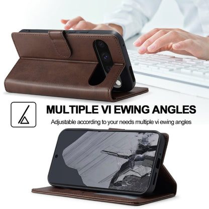 For Google Pixel 9 Pro XL LC.IMEEKE Calf Texture Flip Leather Phone Case(Brown)