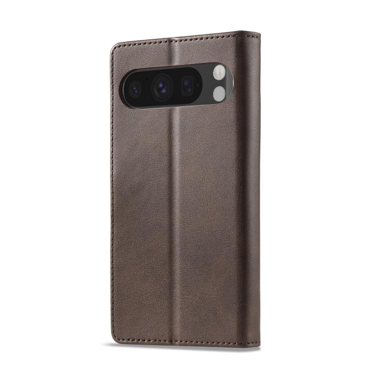 For Google Pixel 10 Pro XL LC.IMEEKE Calf Texture Flip Leather Phone Case(Brown)