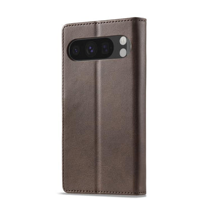 For Google Pixel 10 Pro XL LC.IMEEKE Calf Texture Flip Leather Phone Case(Brown)