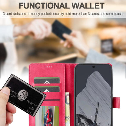 For Google Pixel 10 Pro XL LC.IMEEKE Calf Texture Flip Leather Phone Case(Red)