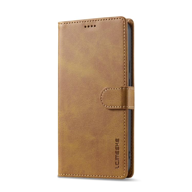 For Google Pixel 10 Pro XL LC.IMEEKE Calf Texture Flip Leather Phone Case(Yellow)