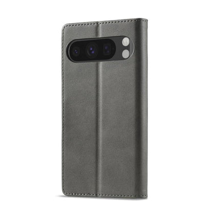 For Google Pixel 10 / 10 Pro LC.IMEEKE Calf Texture Flip Leather Phone Case(Grey)