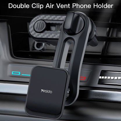 Yesido C106 Car Air Outlet Dual Clip Magsafe Magnetic Phone Navigation Holder(Black)