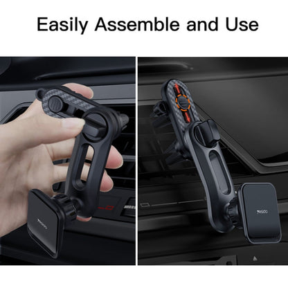 Yesido C106 Car Air Outlet Dual Clip Magsafe Magnetic Phone Navigation Holder(Black)