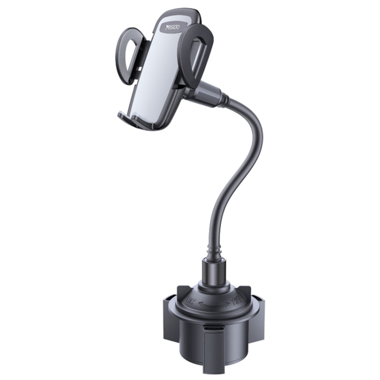 Yesido C112 Universal Car Water Cup Holder Telescopic Hose Phone Holder(Black)