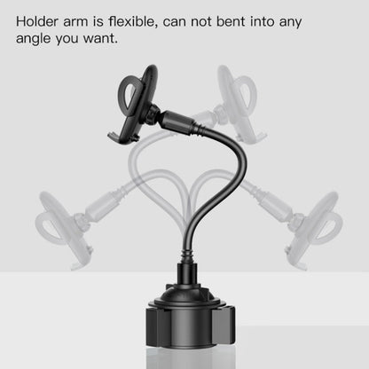 Yesido C112 Universal Car Water Cup Holder Telescopic Hose Phone Holder(Black)