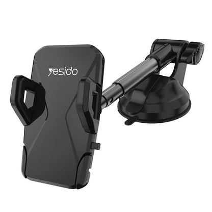 Support de téléphone de voiture pliable Yesido C40 avec clip automatique et rotation à 360 degrés (noir)