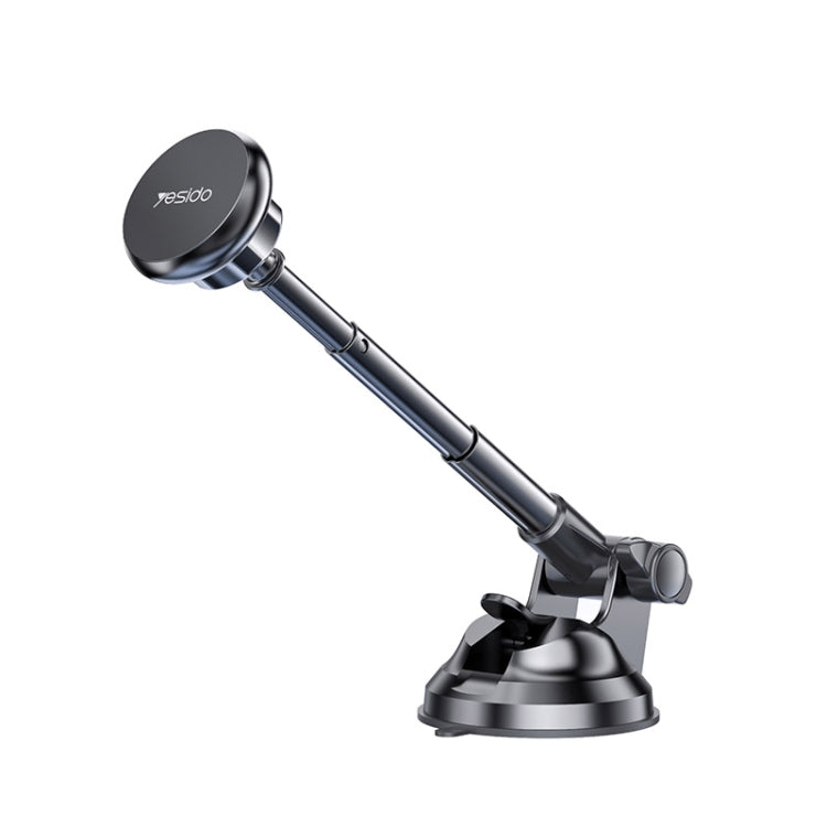 Yesido C41 Car Windshield Telescopic Suction Cup Magnetic Phone Holder(Black)