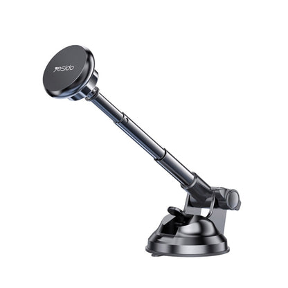 Yesido C41 Car Windshield Telescopic Suction Cup Magnetic Phone Holder(Black)