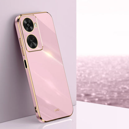 For Huawei Nova 11 SE XINLI Straight Edge 6D Electroplate TPU Phone Case(Cherry Purple)
