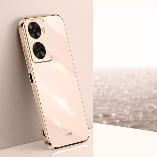 Pour l'étui de téléphone en TPU électrolytique 6D à bords droits Huawei Nova 11 SE XINLI (rose)