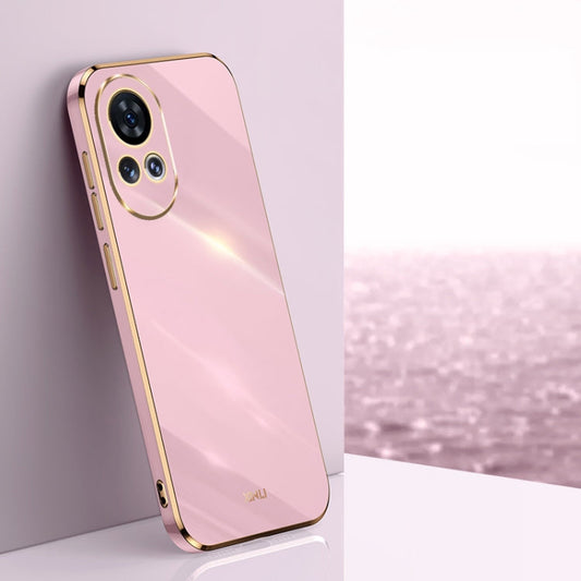 For Huawei nova 12 Pro XINLI Straight Edge 6D Electroplate TPU Phone Case(Cherry Purple)