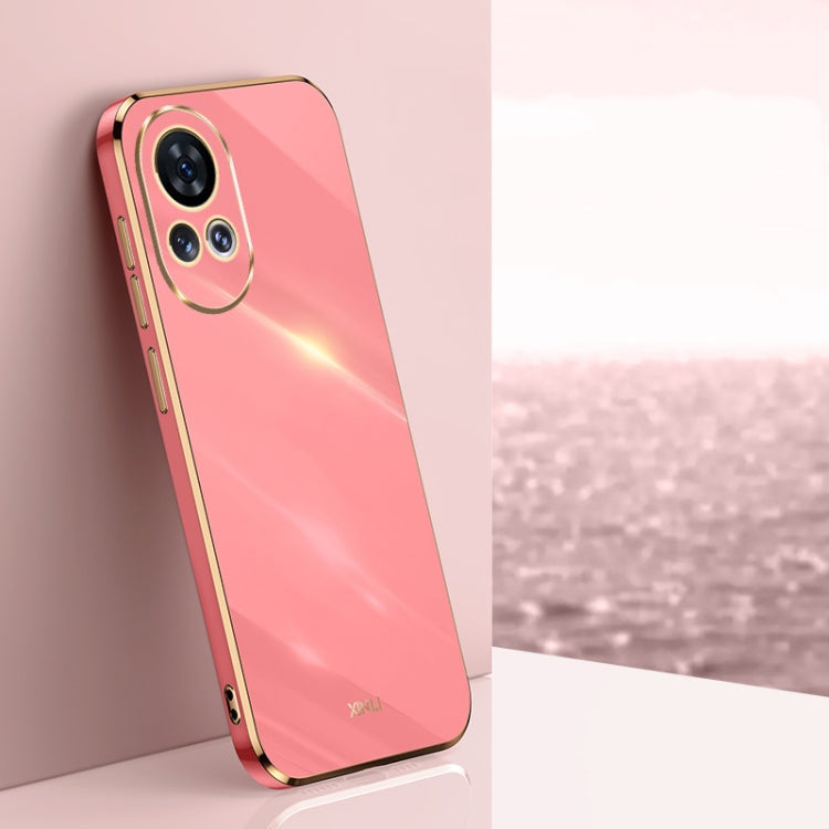 For Huawei nova 12 Pro XINLI Straight Edge 6D Electroplate TPU Phone Case(Hawthorn Red)