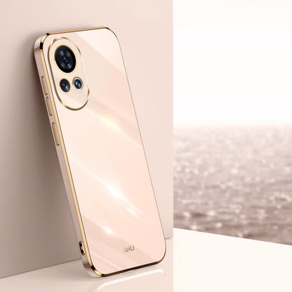 For Huawei nova 12 Pro XINLI Straight Edge 6D Electroplate TPU Phone Case(Pink)