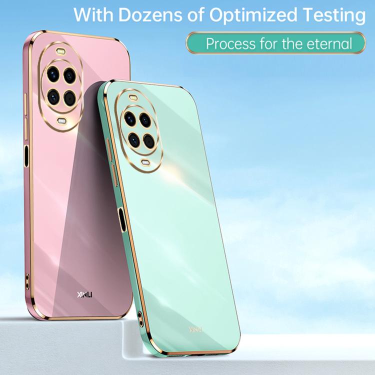 For Huawei Nova 14 XINLI Straight Edge 6D Electroplate TPU Phone Case(Pink)