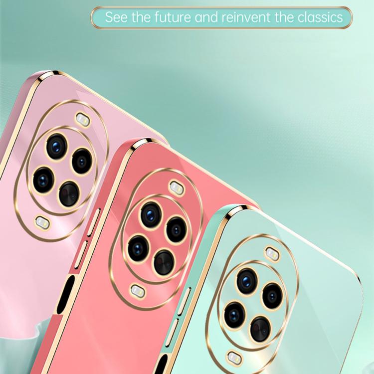 For Huawei Nova 14 Pro XINLI Straight Edge 6D Electroplate TPU Phone Case(Cherry Purple)