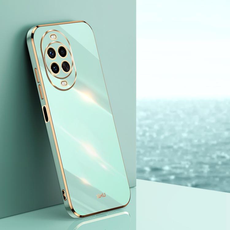 For Huawei Nova 14 Ultra XINLI Straight Edge 6D Electroplate TPU Phone Case(Mint Green)