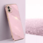 For Samsung Galaxy A05 XINLI Straight Edge 6D Electroplate TPU Phone Case(Cherry Purple)
