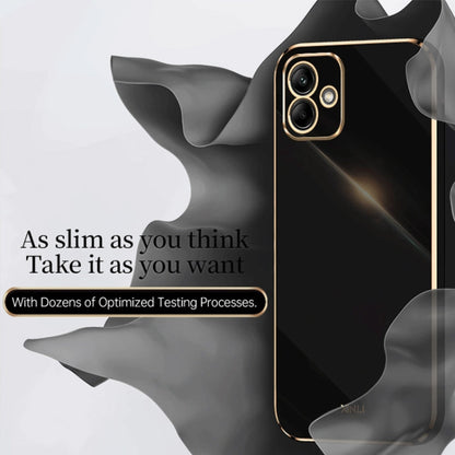 Pour Samsung Galaxy A05, étui de téléphone en TPU électrolytique 6D à bords droits XINLI (rose)