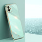 For Samsung Galaxy A05 XINLI Straight Edge 6D Electroplate TPU Phone Case(Mint Green)