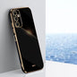 For Samsung Galaxy A05s XINLI Straight Edge 6D Electroplate TPU Phone Case(Black)