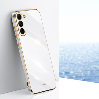 For Samsung Galaxy S24 5G XINLI Straight Edge 6D Electroplate TPU Phone Case(White)