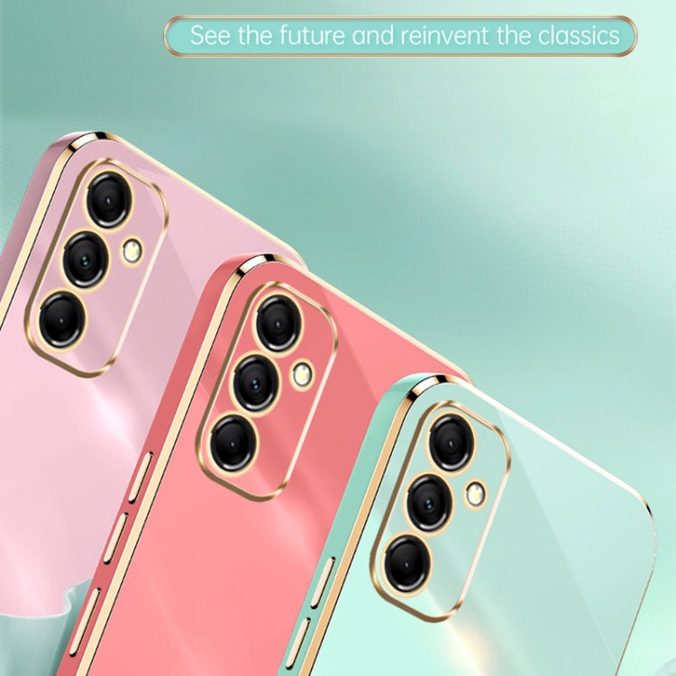 For Samsung Galaxy A55 XINLI Straight Edge 6D Electroplate TPU Phone Case(Celestial Blue)