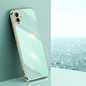 For Samsung Galaxy A04e 4G XINLI Straight Edge 6D Electroplate TPU Phone Case(Mint Green)