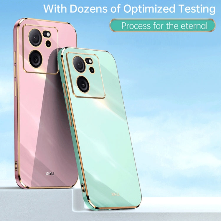For Xiaomi Redmi K60 Ultra / Mi 13T XINLI Straight Edge 6D Electroplate TPU Phone Case(White)