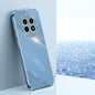 For Realme 13 Pro Global XINLI Straight 6D Plating Gold Edge TPU Phone Case(Celestial Blue)