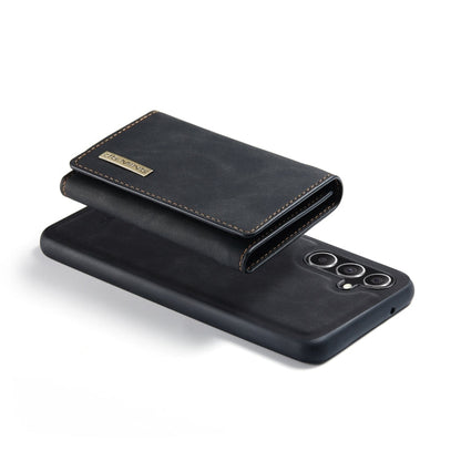For Samsung Galaxy A34 5G DG.MING M1 Series 3-Fold Multi Card Wallet + Magnetic Phone Case(Black)